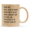 22Feels® Papa Geschenk von Sohn - Glitzertasse mit Spruch (Gold, 320ml)-Glitzertasse Gold 320ml-22Feels