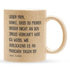 22Feels® Papa Geschenk von Tochter - Glitzertasse mit Spruch (Gold, 320ml)-Glitzertasse Gold 320ml-22Feels