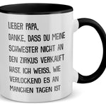 22Feels® Papa Geschenk - Tasse mit Spruch (Weiss-Schwarz, 320ml)-TwoTone Tasse Weiss-Schwarz 320ml-22Feels
