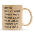 22Feels® Papa Geschenk - Glitzertasse mit Spruch (Gold, 320ml)-Glitzertasse Gold 320ml-22Feels