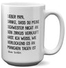 22Feels® Papa Geschenk von Tochter - XL Tasse mit Spruch (Weiss, 440ml)-Weisse XL Tasse 440ml-22Feels