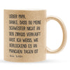 22Feels® Papa Geschenk von Tochter - Glitzertasse mit Spruch (Gold, 320ml)-Glitzertasse Gold 320ml-22Feels