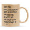 22Feels® Papa Geschenk von Sohn - Glitzertasse mit Spruch (Gold, 320ml)-Glitzertasse Gold 320ml-22Feels