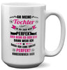 22Feels® Tochter Geschenk - XL Tasse mit Spruch (Weiss, 440ml)-Weisse XL Tasse 440ml-22Feels