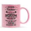 22Feels® Tochter Geschenk - Glitzertasse mit Spruch (Pink, 320ml)-Glitzertasse Pink 320ml-22Feels