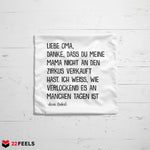 22Feels® Oma Geschenk von Enkel - Kissen mit Spruch (Weiss 40x40cm)-Kissen Weiss 40x40-22Feels