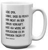 22Feels® Oma Geschenk von Enkelin - XL Tasse mit Spruch (Weiss, 440ml)-Weisse XL Tasse 440ml-22Feels