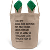 22Feels® Oma Osterkorb von Enkelin Grossmutter mit Henkel Ostergeschenk Tragetasche Ostern Deko Osternest Körbchen Hasenohren (Beige/Grün)-Ostern Tragetasche-22Feels