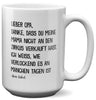 22Feels® Opa Geschenk von Enkel - XL Tasse mit Spruch (Weiss, 440ml)-Weisse XL Tasse 440ml-22Feels