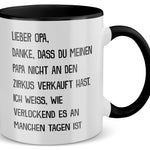 22Feels® Opa Geschenk - Tasse mit Spruch (Weiss-Schwarz, 320ml)-TwoTone Tasse Weiss-Schwarz 320ml-22Feels