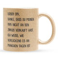 22Feels® Opa Geschenk - Glitzertasse mit Spruch (Gold, 320ml)-Glitzertasse Gold 320ml-22Feels