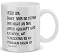 22Feels® Geschenk für Opa von Enkel - Tasse mit Spruch: Zirkus Papa (Weiss, 320ml)-Weisse Tasse 325ml-22Feels