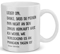 22Feels® Geschenk für Opa von Enkelin - Tasse mit Spruch: Zirkus Papa (Weiss, 320ml)-Weisse Tasse 320ml-22Feels