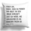 22Feels® Opa Geschenk von Enkelin - Kissen mit Spruch (Weiss 40x40cm)-Kissen Weiss 40x40-22Feels