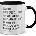 22Feels® Opa Geschenk von Enkelin - Tasse mit Spruch (Weiss-Schwarz, 320ml)-TwoTone Tasse Weiss-Schwarz 320ml-22Feels