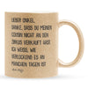 22Feels® Onkel Geschenk von Neffe - Glitzertasse mit Spruch (Gold, 320ml)-Glitzertasse Gold 320ml-22Feels