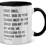 22Feels® Onkel Geschenk von Neffe - Tasse mit Spruch (Weiss-Schwarz, 320ml)-TwoTone Tasse Weiss-Schwarz 320ml-22Feels