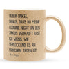 22Feels® Onkel Geschenk von Neffe - Glitzertasse mit Spruch (Gold, 320ml)-Glitzertasse Gold 320ml-22Feels