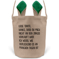 22Feels® Tante Osterkorb mit Henkel Ostergeschenk Tragetasche Ostern Deko Osternest Körbchen Hasenohren (Beige/Grün)-Ostern Tragetasche-22Feels