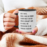 22Feels® Tante Geschenk - Tasse mit Spruch (Weiss-Schwarz, 320ml)-TwoTone Tasse Weiss-Schwarz 320ml-22Feels