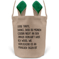 22Feels® Tante Osterkorb mit Henkel Ostergeschenk Tragetasche Ostern Deko Osternest Körbchen Hasenohren (Beige/Grün)-Ostern Tragetasche-22Feels