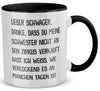 22Feels® Schwager Geschenk - Tasse mit Spruch (Weiss-Schwarz, 320ml)-TwoTone Tasse Weiss-Schwarz 320ml-22Feels