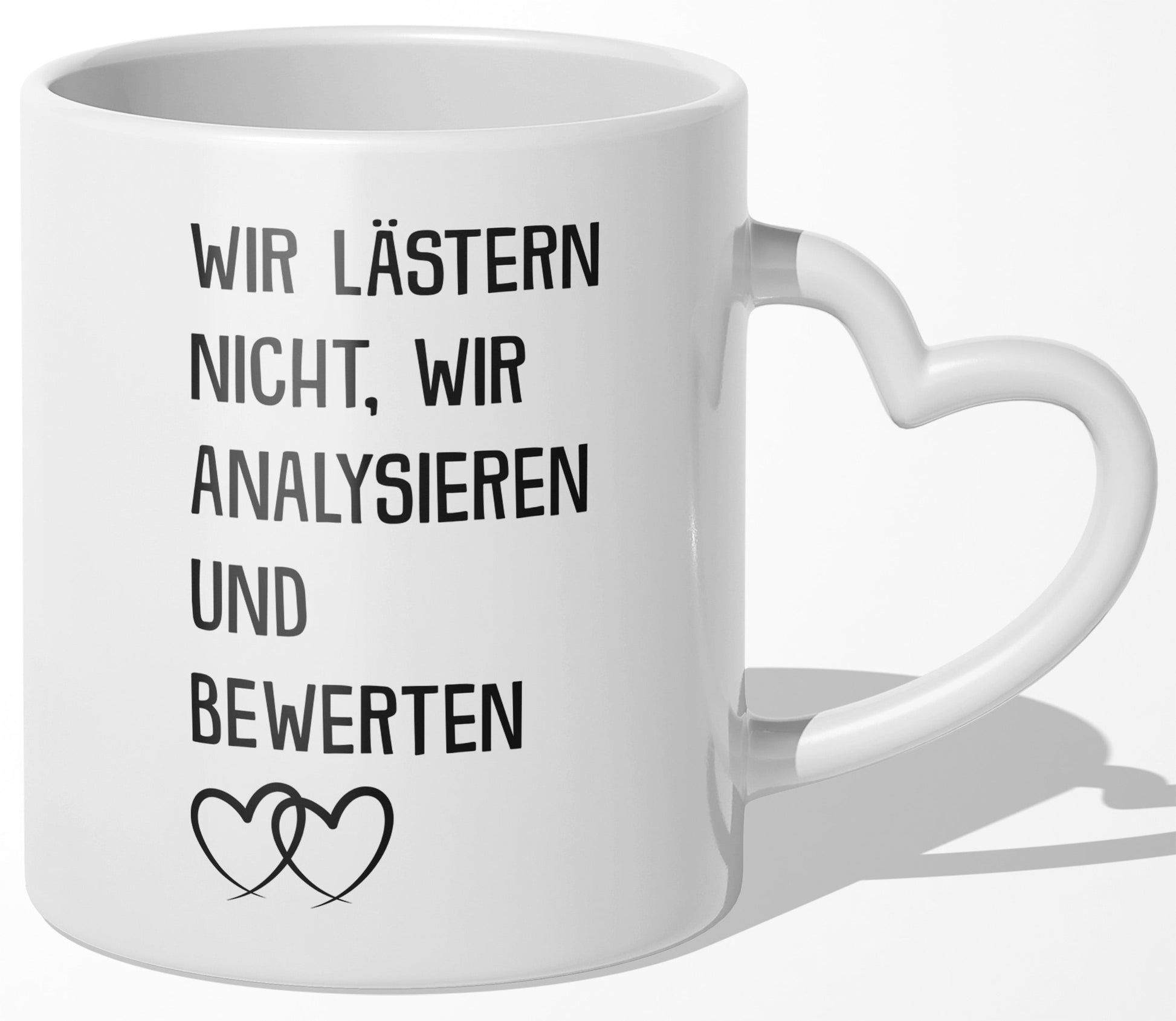 22Feels® Geschenk für Beste Freundin - Tasse mit Spruch (Herzhenkel, Weiss, 320ml)-Tasse Weiss Herzhenkel 320ml-22Feels