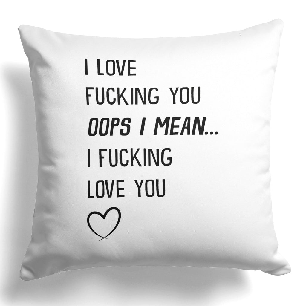 22Feels® Pärchen Geschenk zum Jahrestag, Hochzeitstag, Valentinstag etc. - Kissen mit Spruch (Weiss 40x40cm)-Kissen Weiss 40x40-22Feels