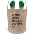 22Feels® Männer Frauen Osterkorb Ehefrau Ehemann Ostern mit Henkel Ostergeschenk Tragetasche Ostern Deko Osternest Körbchen Hasenohren (Beige/Grün)-Ostern Tragetasche-22Feels