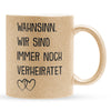 22Feels® Ehepaar Geschenk zum Hochzeitstag, Valentinstag etc. - Glitzertasse mit Spruch (Gold, 320ml)-Glitzertasse Gold 320ml-22Feels