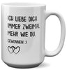 22Feels® Pärchen Geschenk zum Jahrestag, Hochzeitstag, Valentinstag etc. - XL Tasse mit Spruch (Weiss, 440ml)-Weisse XL Tasse 440ml-22Feels