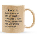 22Feels® Ehemann Geschenk zum Hochzeitstag, Valentinstag etc. - Glitzertasse mit Spruch (Gold, 320ml)-Glitzertasse Gold 320ml-22Feels