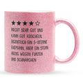 22Feels® Ehemann Geschenk zum Hochzeitstag, Valentinstag etc. - Glitzertasse mit Spruch (Pink, 320ml)-Glitzertasse Pink 320ml-22Feels