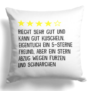 22Feels® Freund Geschenk zum Jahrestag, Valentinstag etc. - Kissen mit Spruch (Weiss 40x40cm)-Kissen Weiss 40x40-22Feels