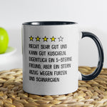 22Feels® Freund Geschenk zum Jahrestag, Valentinstag etc. - Tasse mit Spruch (Weiss-Schwarz, 320ml)-TwoTone Tasse Weiss-Schwarz 320ml-22Feels