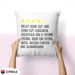 22Feels® Freund Geschenk zum Jahrestag, Valentinstag etc. - Kissen mit Spruch (Weiss 40x40cm)-Kissen Weiss 40x40-22Feels