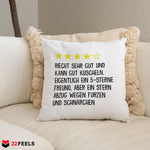 22Feels® Freund Geschenk zum Jahrestag, Valentinstag etc. - Kissen mit Spruch (Weiss 40x40cm)-Kissen Weiss 40x40-22Feels