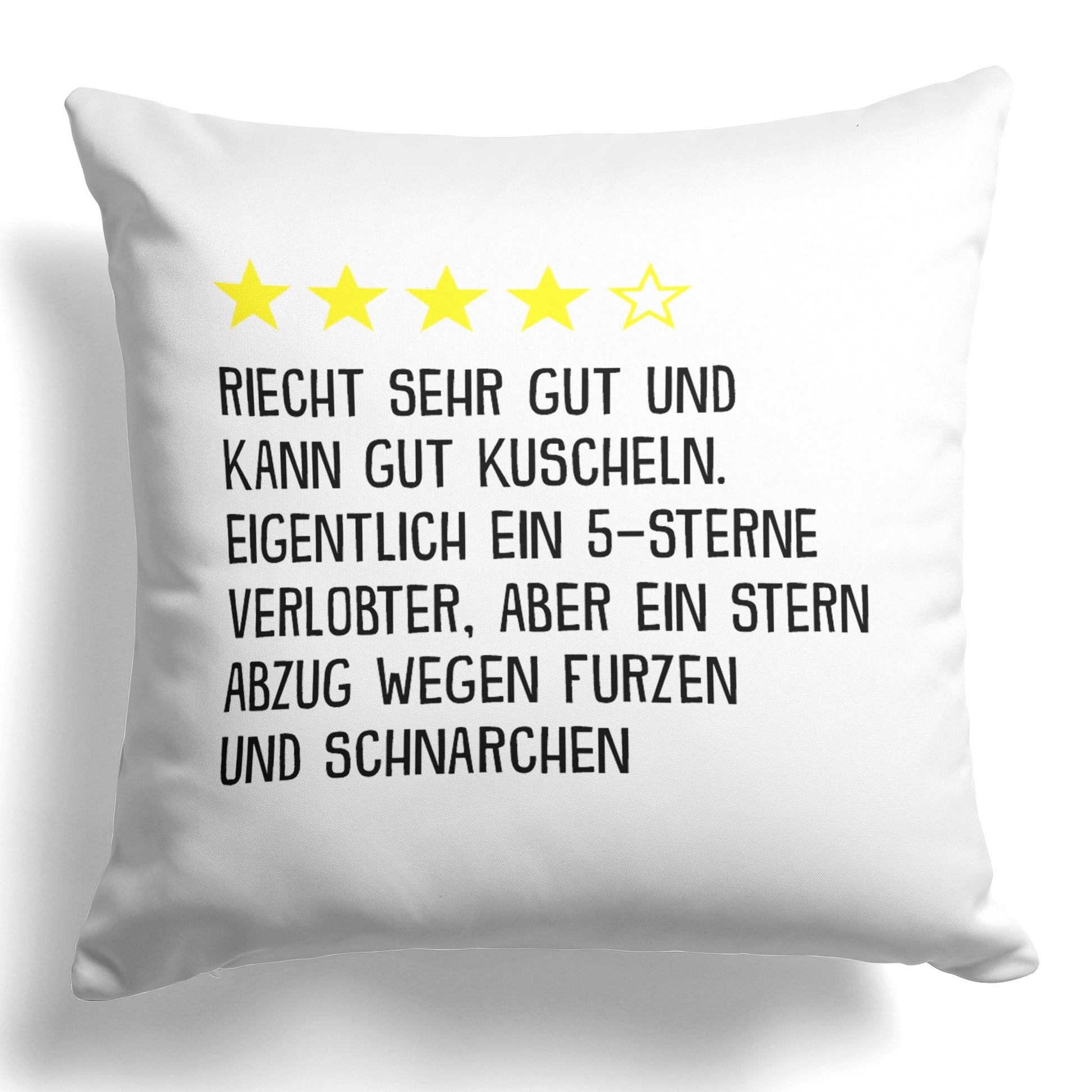 22Feels® Verlobter Geschenk - Kissen mit Spruch (Weiss 40x40cm)-Kissen Weiss 40x40-22Feels