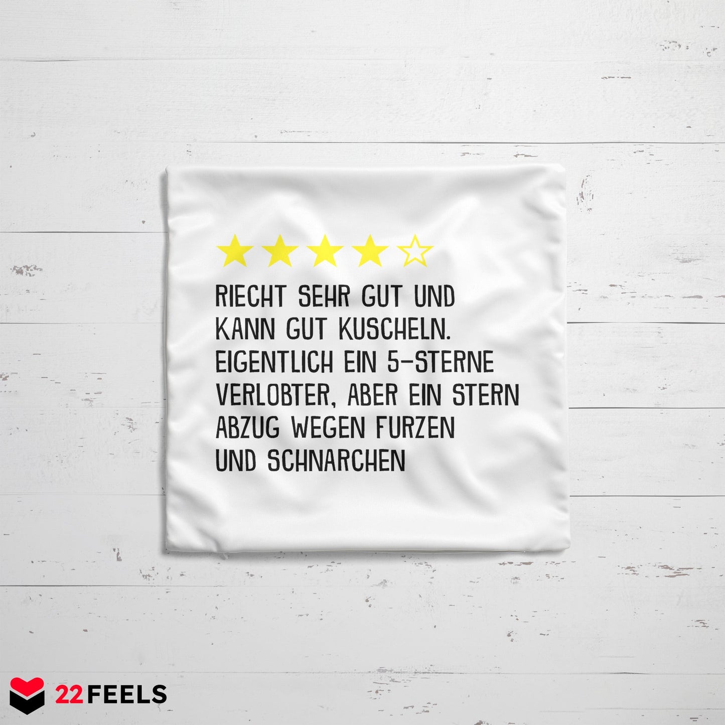 22Feels® Verlobter Geschenk - Kissen mit Spruch (Weiss 40x40cm)-Kissen Weiss 40x40-22Feels