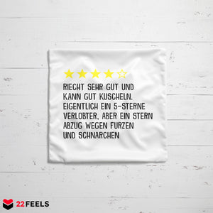 22Feels® Verlobter Geschenk - Kissen mit Spruch (Weiss 40x40cm)-Kissen Weiss 40x40-22Feels