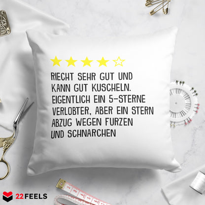 22Feels® Verlobter Geschenk - Kissen mit Spruch (Weiss 40x40cm)-Kissen Weiss 40x40-22Feels
