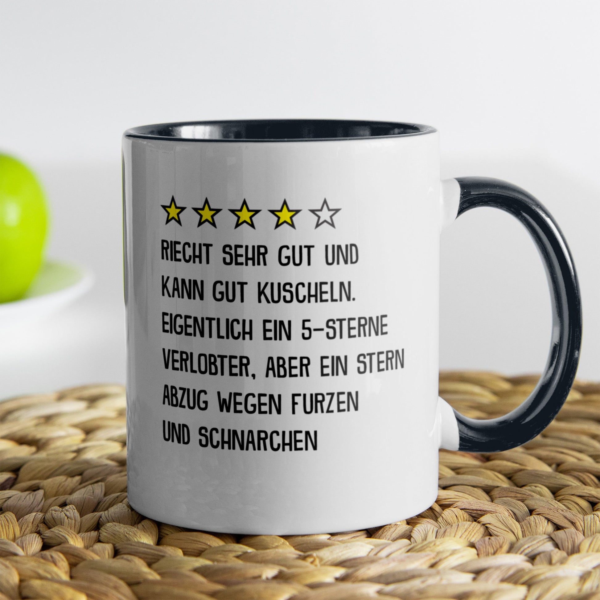 22Feels® Verlobter Geschenk - Tasse mit Spruch (Weiss-Schwarz, 320ml)-TwoTone Tasse Weiss-Schwarz 320ml-22Feels
