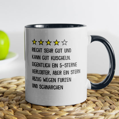 22Feels® Verlobter Geschenk - Tasse mit Spruch (Weiss-Schwarz, 320ml)-TwoTone Tasse Weiss-Schwarz 320ml-22Feels
