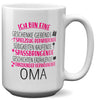 22Feels® Oma Geschenk - XL Tasse mit Spruch (Weiss, 440ml)-Weisse XL Tasse 440ml-22Feels