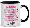 22Feels® Oma Geschenk - Tasse mit Spruch (Weiss-Schwarz, 320ml)-TwoTone Tasse Weiss-Schwarz 320ml-22Feels