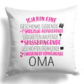 22Feels® Oma Geschenk - Kissen mit Spruch (Weiss 40x40cm)-Kissen Weiss 40x40-22Feels