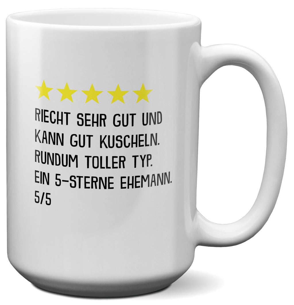 22Feels® Ehemann Geschenk zum Hochzeitstag, Valentinstag etc. - XL Tasse mit Spruch (Weiss, 440ml)-Weisse XL Tasse 440ml-22Feels