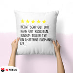22Feels® Ehemann Geschenk zum Hochzeitstag, Valentinstag etc. - Kissen mit Spruch (Weiss 40x40cm)-Kissen Weiss 40x40-22Feels