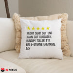 22Feels® Ehemann Geschenk zum Hochzeitstag, Valentinstag etc. - Kissen mit Spruch (Weiss 40x40cm)-Kissen Weiss 40x40-22Feels