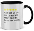 22Feels® Verlobter Geschenk - Tasse mit Spruch (Weiss-Schwarz, 320ml)-TwoTone Tasse Weiss-Schwarz 320ml-22Feels